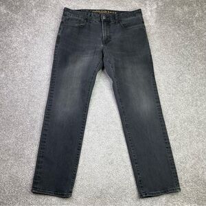 American Eagle Extreme Flex Jeans Men's 32X27 Black Slim Straight Mid-Rise